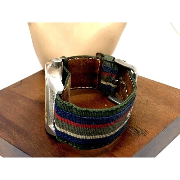 Diesel Men's Watch DZ2060 Quartz Silver Dial Analog Nylon Strap 44mm - Picture 8 of 13